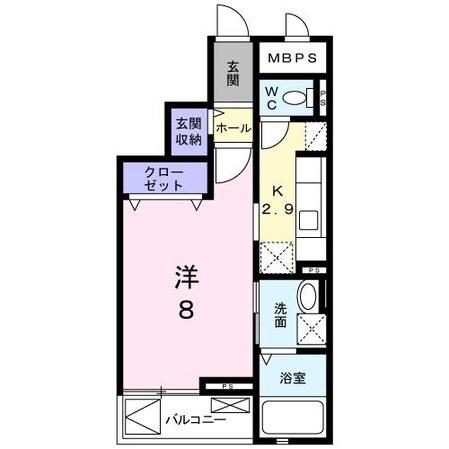 米子駅 バス12分  米子自動車学校前下車：停歩8分 3階の物件間取画像